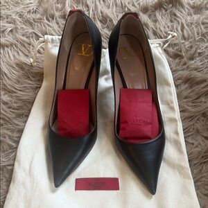 Valentino Black and Red Women's Heels